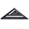 Triangle Ruler 7in Carpenter Square Aluminum Portable Woodworking Measuring Tool for DIY