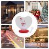 Giant Inflatable Christmas Ball Heart Shape Light Up Christmas Ornaments Figurine Inside Holiday Blow Ball For Outdoor Yard Pool