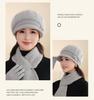 Women's Autumn/Winter Rabbit Fur Knitted Duckbill Hat for Middle-aged and Elderly