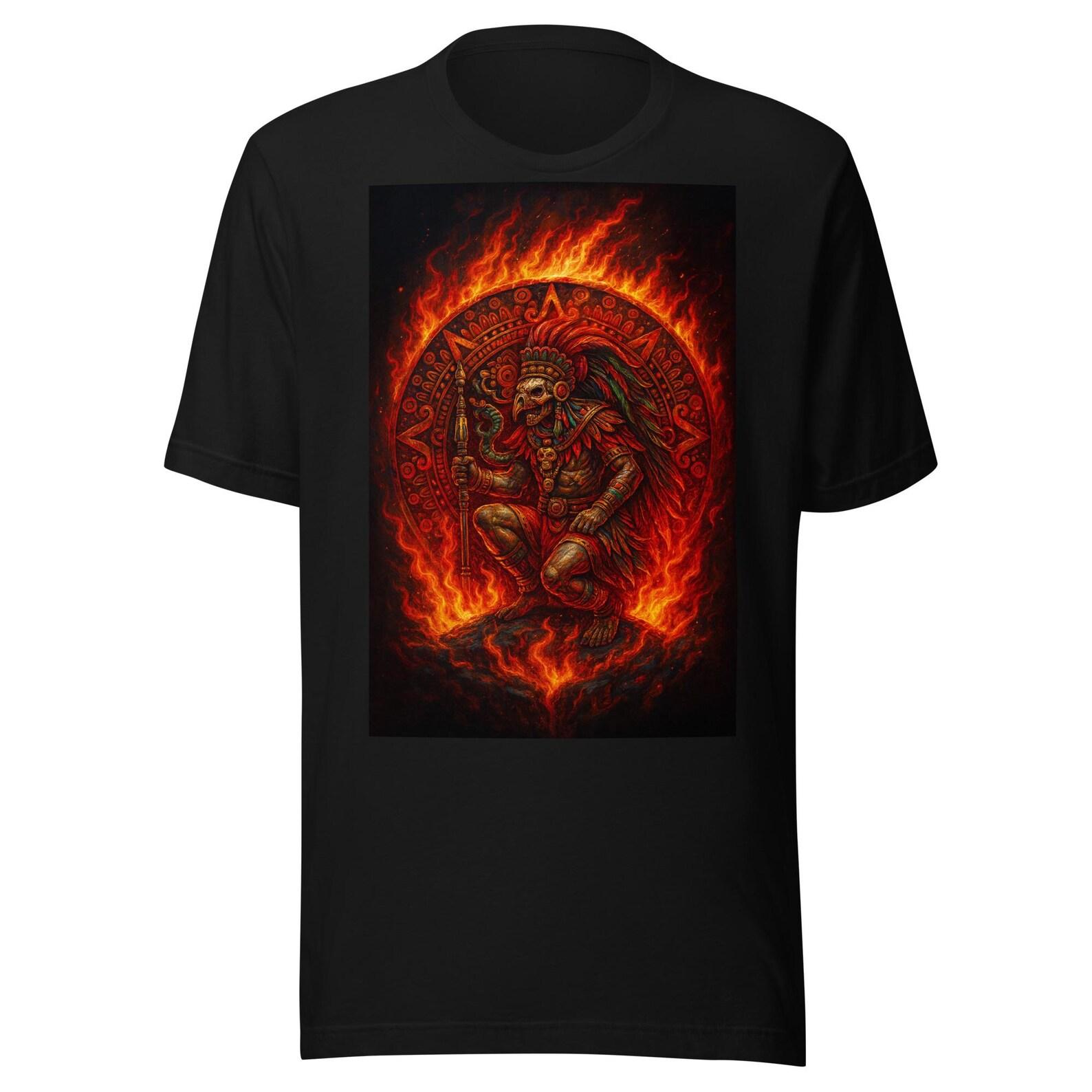 Aztec Warrior Fire Unisex t-shirt L