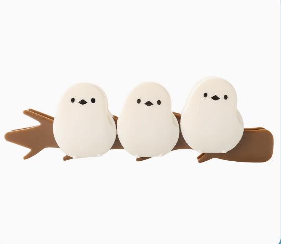 

Bird Magnetic Seal Clips Food Bag Clips Reusable Airtight Storage Clips for Kitchen Snacks Coffee Tea Candy One Size белый