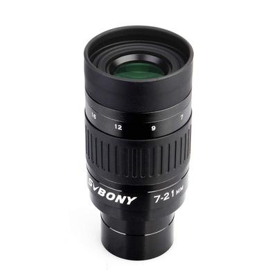 SVBONY SV135 Zoom Telescope Focal Field of for Astronomical Lunar and Planetary Observation Eyepiece, 1.25-inch FMC, 7-21mm Length, 57°-40° View,