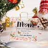 Gift for Mom; Birthday Gift for Mom - Engraved Acrylic Puzzle Piece - Mother's Day, Thanksgiving, Birthday Gift for Mom