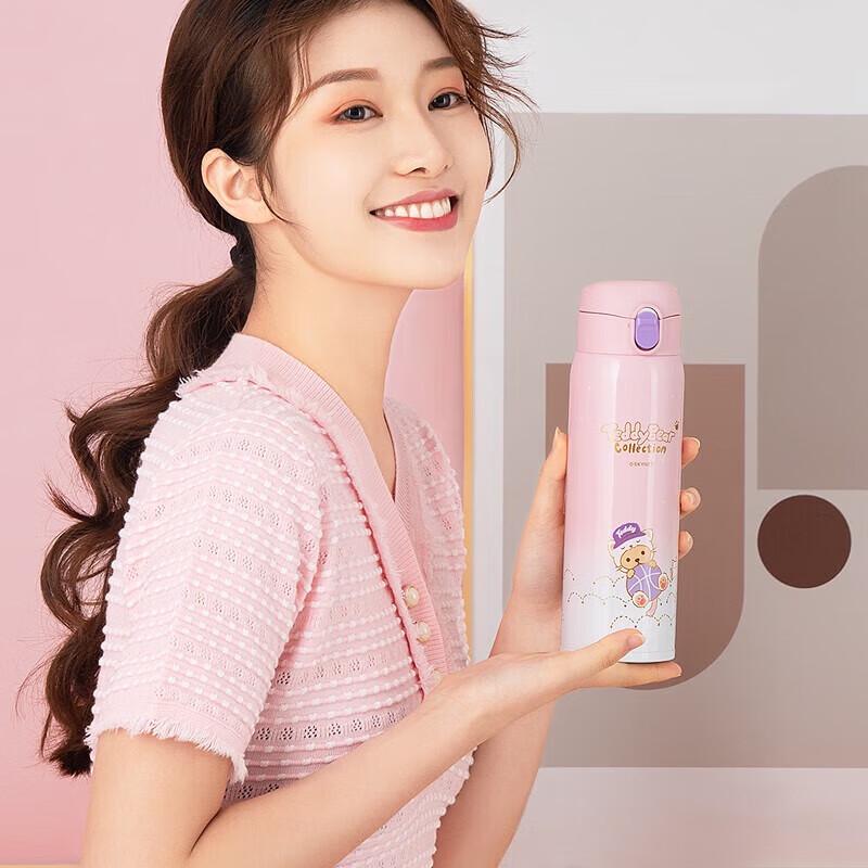 TAFUCO 316 Stainless Steel Dual-Lid Water Bottle