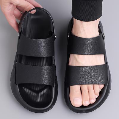 Mode Minimalismus Sommer Herren Weiche Hohe Qualität Freizeit Sandalen Herren Outdoor Belüftung Leichtgewicht Rutschfest Echtes Leder Sandalen