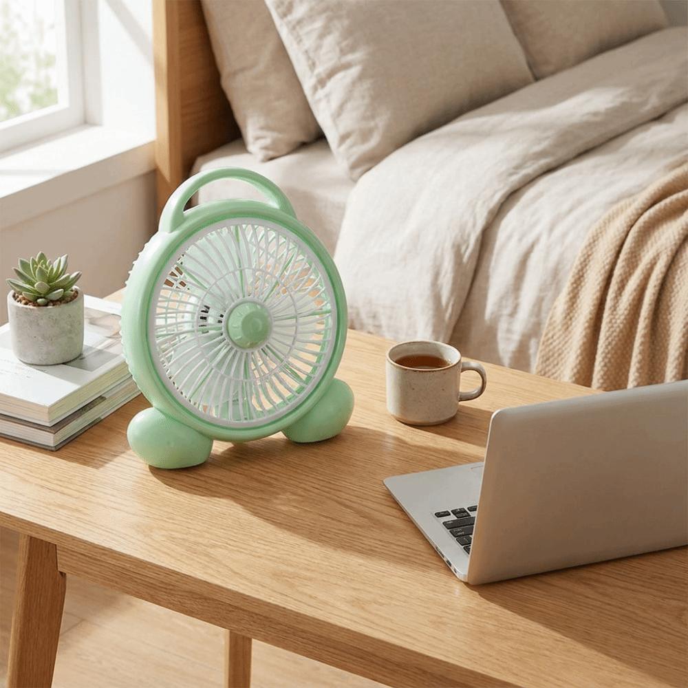 Low Noise Portable Small Table Fan Compact Design Quiet Personal Cooling Fan  Dorm