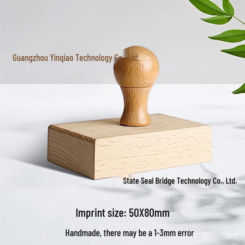 Custom DIY Wooden Rubber Stamp for Engraving and Journal Design