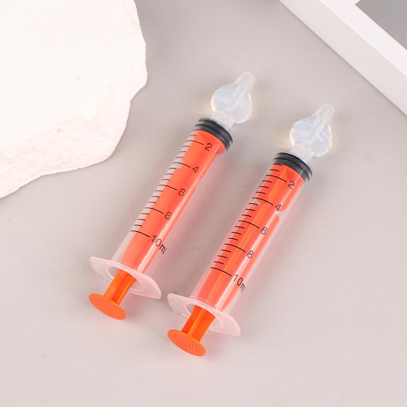 1Pc 10Ml Baby Silicone Nasal Aspirator Nasal Syringe For Infant Safe Nasal Washer Needle Tube Cleaner Newborns Nose Cleaner