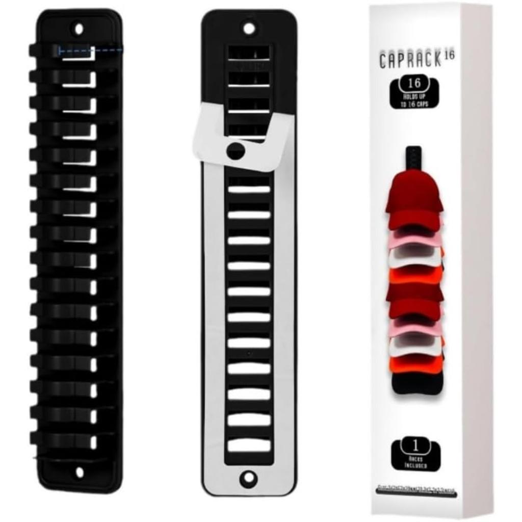 2pcs Wall Mounted Storage Rack Baseball Hat Hat Organizer Hat Storage Display Hat Hooks Up To 16 Hats Display Bracket for Hat Storage Hat Organizer