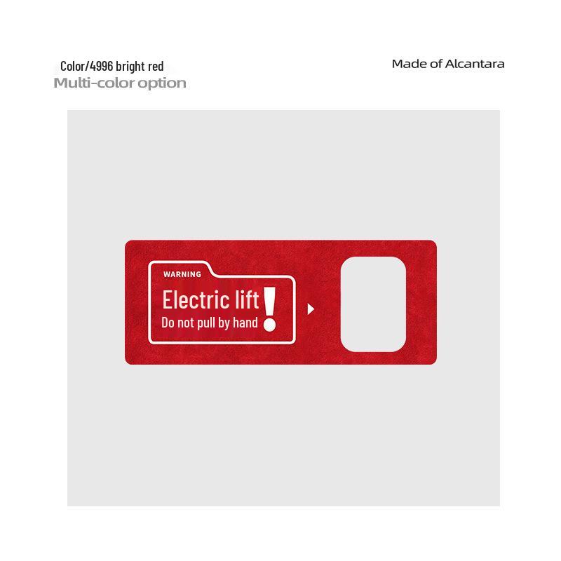 Alcantara Suede Tailgate Reminder Sticker for AITO M9 Interior Decoration