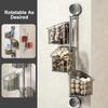 Transparent Storage Basket Multi Functional Wall Mounted Rack for Kitchen Bathroom Bedroom Durable Plastic Organizer Shelf