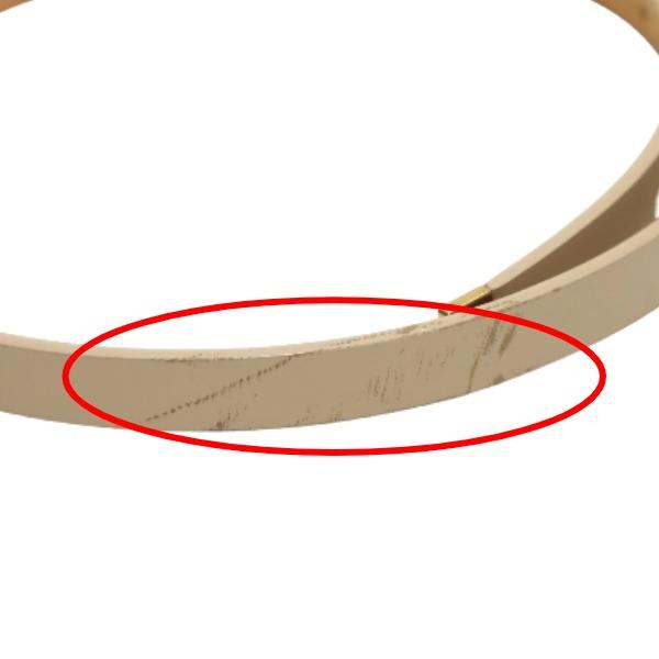 LOUIS VUITTON Saintur belt Leather beige Women LB0021 Used