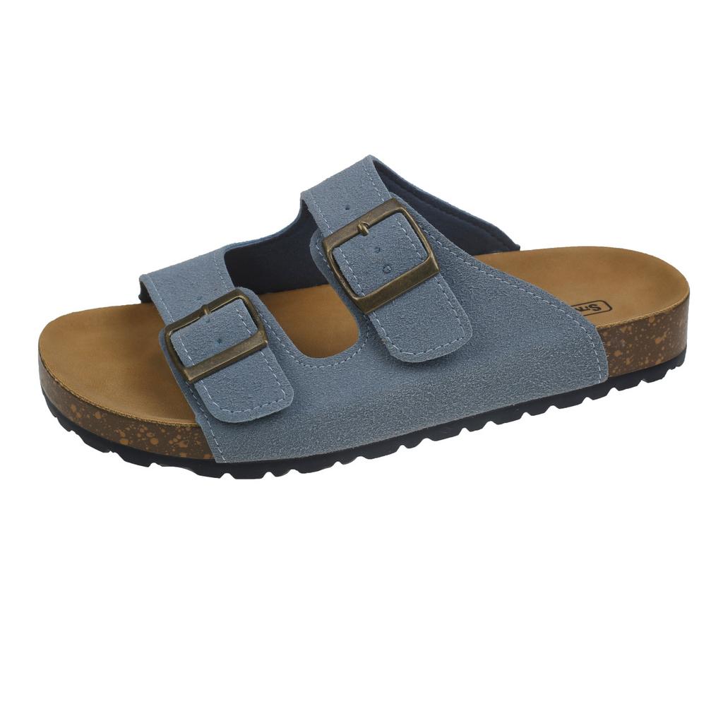 Thick-bottomed Boken slippers women's summer wear 2025 new fairy Mori retro flat sandals