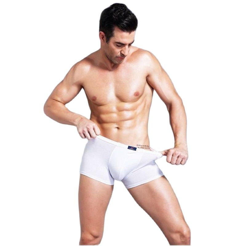 3 kusy pánských boxerek bavlněné spodní prádlo bílé slipy kalhotky spodky mužské kalhotky prodyšné spodní kalhoty L XL 2XL 3XL