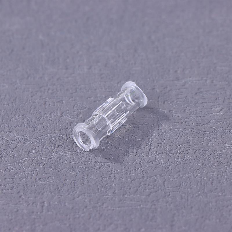 10Pcs Leak Proof Double Helix Medical Sterile Luer Lock Adapter Transparent Plastic Syringe Connector For Veterinary Medical