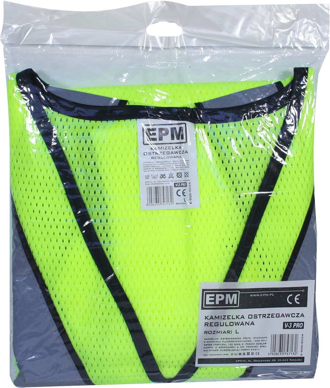V-3 Pro Xl Yellow Reflective Vest - E-900-9035