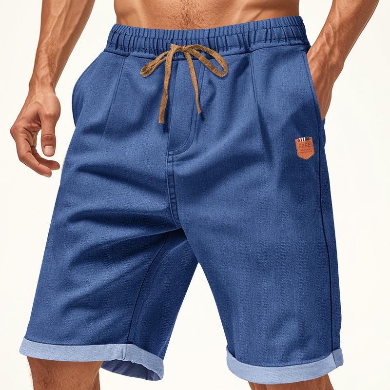 

Cross-border American New Heavy-duty Washed Casual Sports Loose Men s Cotton Denim Five-point Shorts Men s M