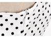 Retro Polka Dot Halter Backless Lace-up Bodycon Waist-Cinching Long-Sleeved Dress for Women