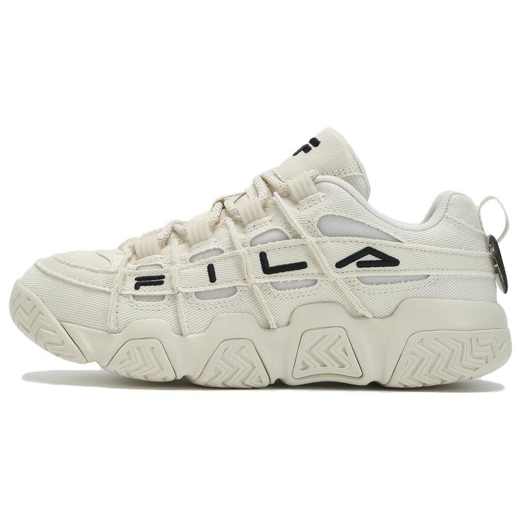 Fila FUSION Lage Top Vintage Basketbalschoenen Dames Wit Zwart T12W333201FWA