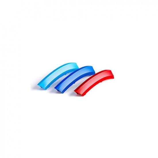 3-Color Exterior Front Grille Grill Strips Trim 3X Fit For BMW X6 E71 2013-2014