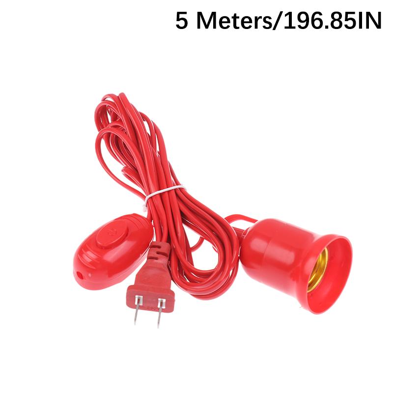 Lamp Bases Universal With Switch Led Bulb Socket Adapter E27 Screw Lamp Holder Accessories Replacement Hanging Cord Extension