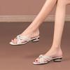 One-word Flat Slippers for Summer Wear, New Summer Temperament Nude Sandals