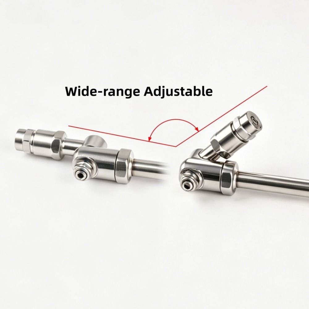 360° Swivel HVAC Coil Cleaning Nozzles 1/4" Quick Connect Coil Cleaning Tool Underbody Cleaning