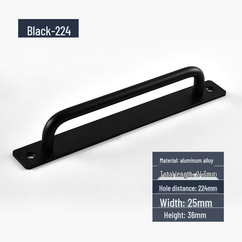 Aluminum Alloy Surface-Mounted Handle for Sliding Glass and Wooden Doors