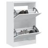 VidaXL Shoe Cabinet White 60x34x96.5 Cm Engineered Wood 839945