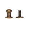 200 Sets Chicago Screws Round Head Rivets 7x5mm   Handcraft Pure Copper Round Head Rivets Leather Rivets for Handbag