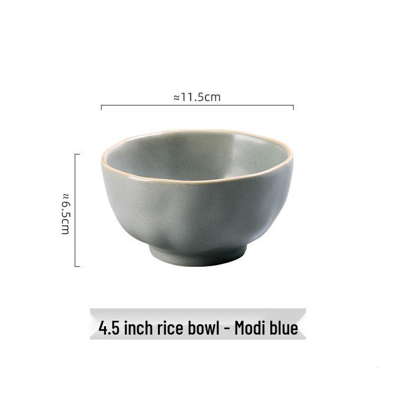 Meishangyuan Ceramic Lotus-Edge Bowls (2-Pack)