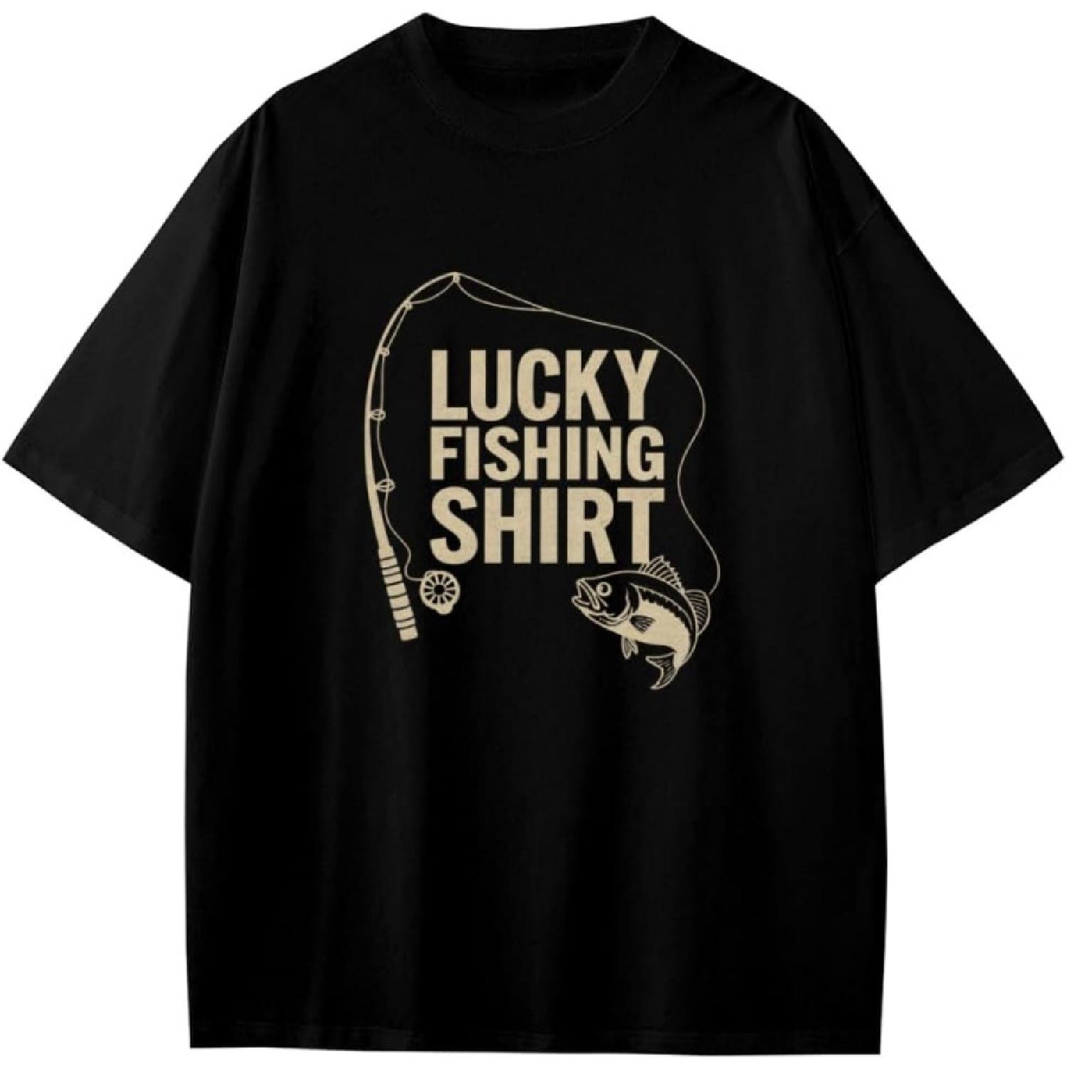 Ретро Счастливая Рыбацкая Рубашка Мальчики Девочки Подростки Футболка Аниме Подарок XXXXXL разноцветный