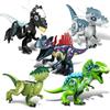 Raptor Brutal Building Jurassic Blocks World 2 MINI Figuras de Dinossauro Peças Blocos Dino Brinquedos Para Crianças Dinossauros Natal