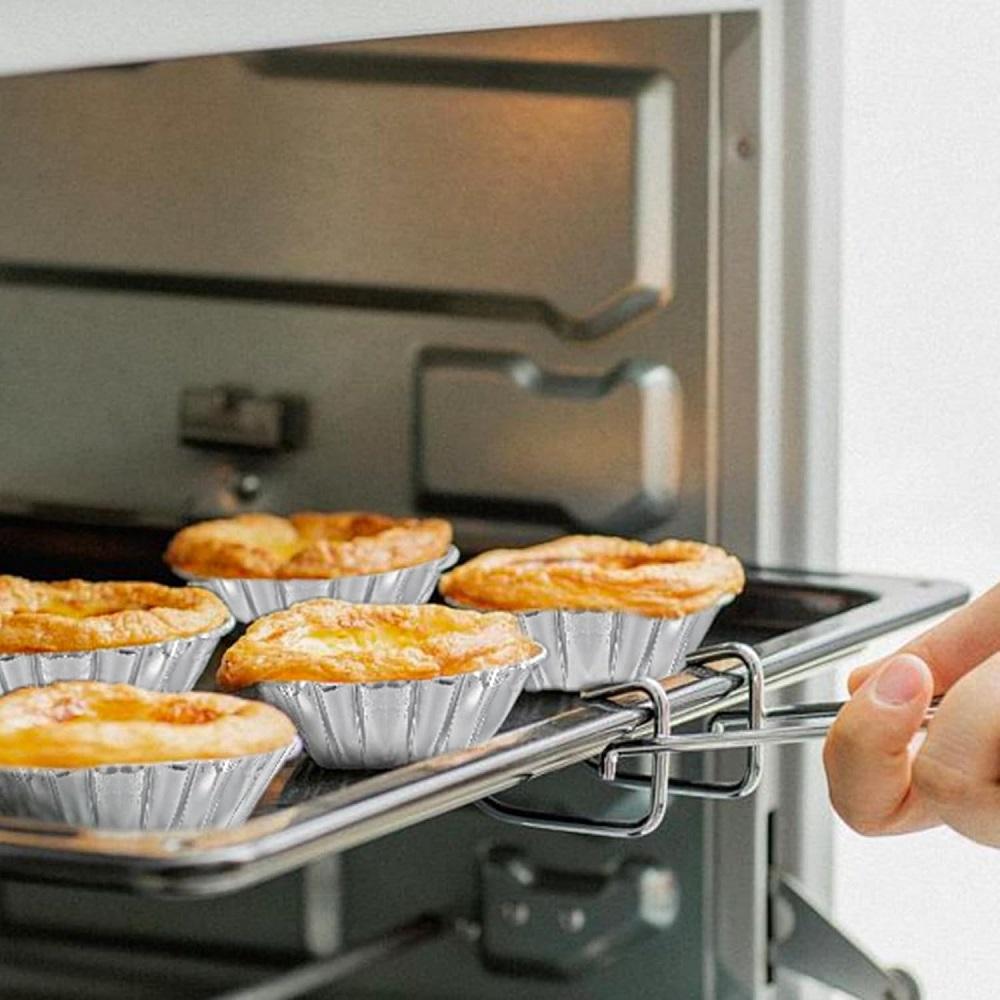 100Pcs Mini Egg Molds Tiny Pie Tartlets Dessert Muffin Cupcake Pans Tin Egg Mold Bakeware