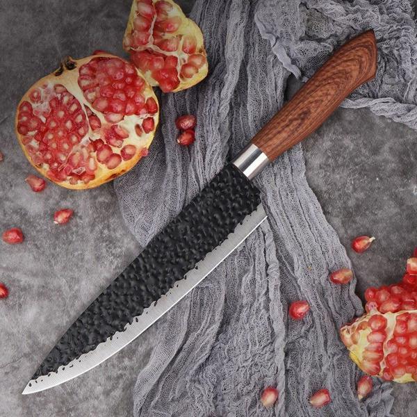 Küchenmesser, Kochmesser, japanisches Kochmesser, Edelstahl, Brotmesser, Fleischerbeil