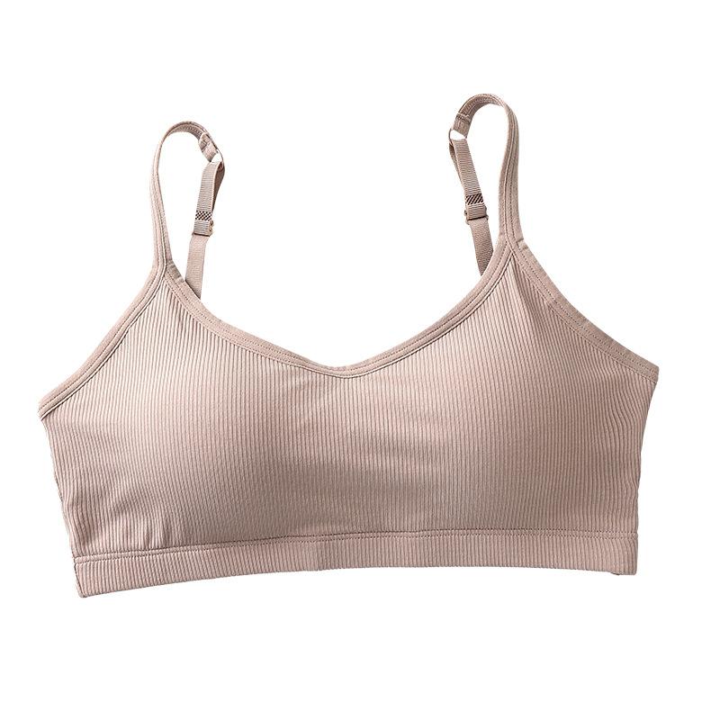 Summer Sports Bra Cotton Women's Bra Strap Adjustable Latex Pad Wrapped Chest Shockproof Sexy Lingerie Bras Camisole