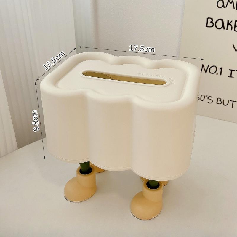Desktop Tissue Box Household Living Room Cloud Pumping Paper Box Table Napkin Storage Box