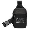 New Nylon Sling Bag, Crossbody Bag Regular Unisex Black & Reflective Silver HF6994-010