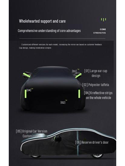 Honda CRV, Binhzhi, XRV, Guandao, URV, Haoying Car Cover: Sun & Rain Protection with Heat Insulation