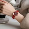 Quartz Watch Elegant Leather Strap Watch High Accuracy Analog Wristwatch for Women Comfortable Fit