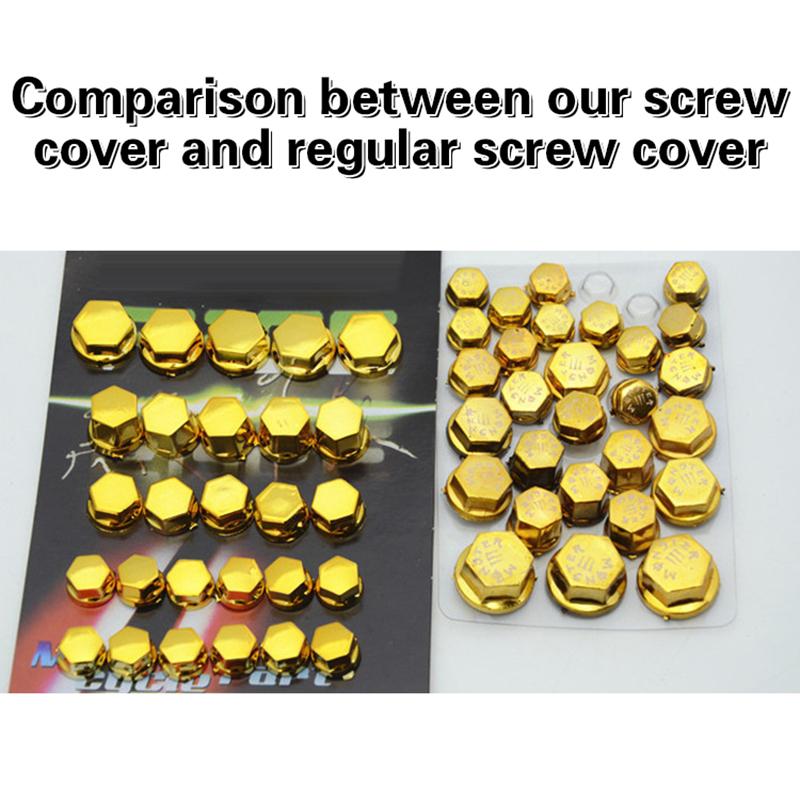 30 Stück Motorrad Schraubenkappen Abdeckungsset Motorroller Kopfschraube Mutter Bolzen Kappen Abdeckung Dekoration Motorrad Modifikationszubehör
