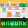 Leuchtendes Nachtlicht Geschenkbox Sechs Farben Harz Miniaturornament Kreative Weihnachtsdekoration