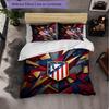 Set Lenzuola Atletico Madrid Modello 3 Pezzi Morbida Copripiumino in Microfibra con Federe per Camera da Letto