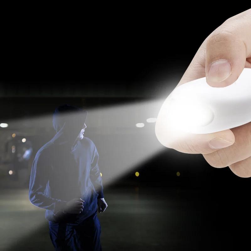 Persönlicher Alarm mit 140 dB, LED-Taschenlampe, wiederaufladbarer Pfeifen-Sicherheitsalarm, Schlüsselanhänger für Nachtläufe, Reisen, ältere Menschen auf Reisen