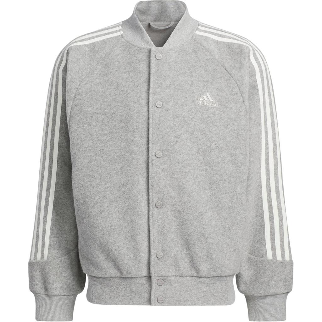 Adidas FW24 Warm Series 3-Stripes Logo Stripe Sports Long Sleeve Jacket Unisex Jacket Pure-Gray JI6639