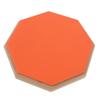 Drum Practice Pad 8 Inch Rubber Silent Drum Practice Mat with 2 Pairs of Drumsticks Orange