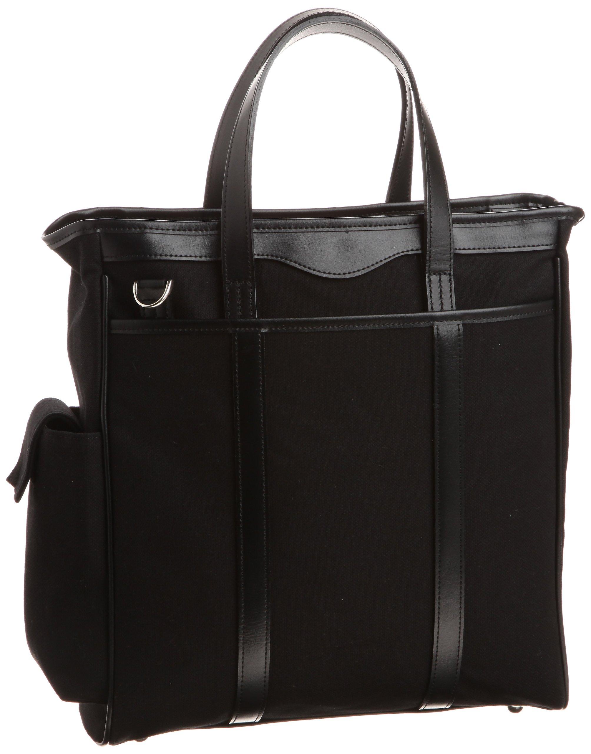 

[Происхождение] Вертикальная деловая сумка [Kiwada] Сделано в городе Тоёока, префектура Хёго, святой земле сумок. черный