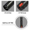 Professional 6.35mm TRS Female To 3Pin XLR Male Locking Auditory Adapter For Microphones And Amplifiers