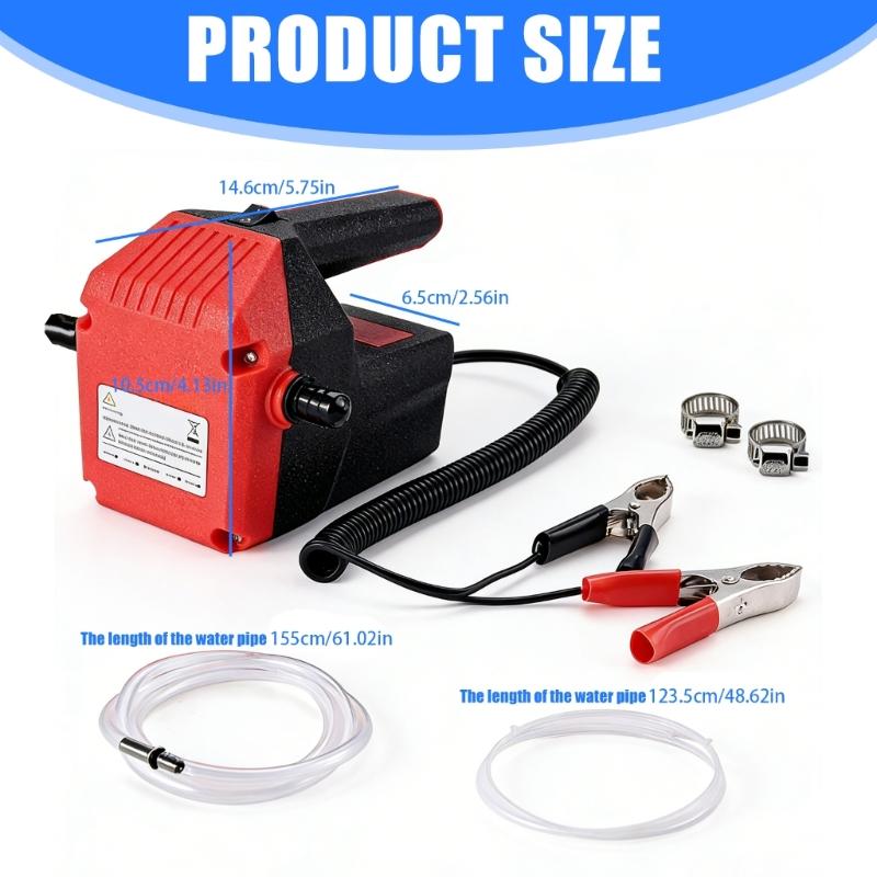 Powerful 12V Fluid Extraction Pump For Easy And Clean Oil Changes In Minutes On Multiple Vehicle Types