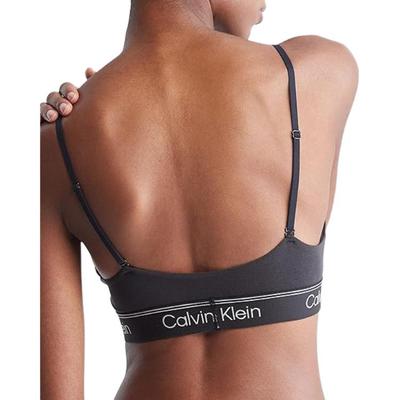 Letter Print Comfortable Simple Bra Women Underwear Black QF7186-001